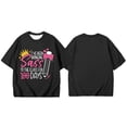 thumbnail image 4 of Wxolcjlv Girls Kids 100 Days Of School Print Crewneck Loose Short Sleeve Spring T-Shirts Simple Fashion,3-13Y, 4 of 4