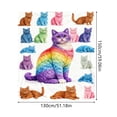 thumbnail image 3 of Cute Cat Blanket Super Soft Flannel Throw Blanket Bedding Cats Gifts for Cat Lover Woman Kids Adults 50"x60", 3 of 8