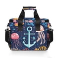 thumbnail image 7 of FORMRS Insulated Cooler Bag 24 Cans Capacity Soft Leakproof Lunch Box with Side Pockets, Blue Anchor, 7 of 7