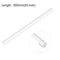 thumbnail image 2 of Uxcell Clear Rigid Acrylic Pipe Wall Round Tube Tubing 0.83" ID x 0.98" OD, 2 of 5