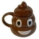 thumbnail image 1 of Taza de café Poop Emoji Taza de cerámica con forma de caca marrón Tazas grandes lindas y divertidas, 1 of 6