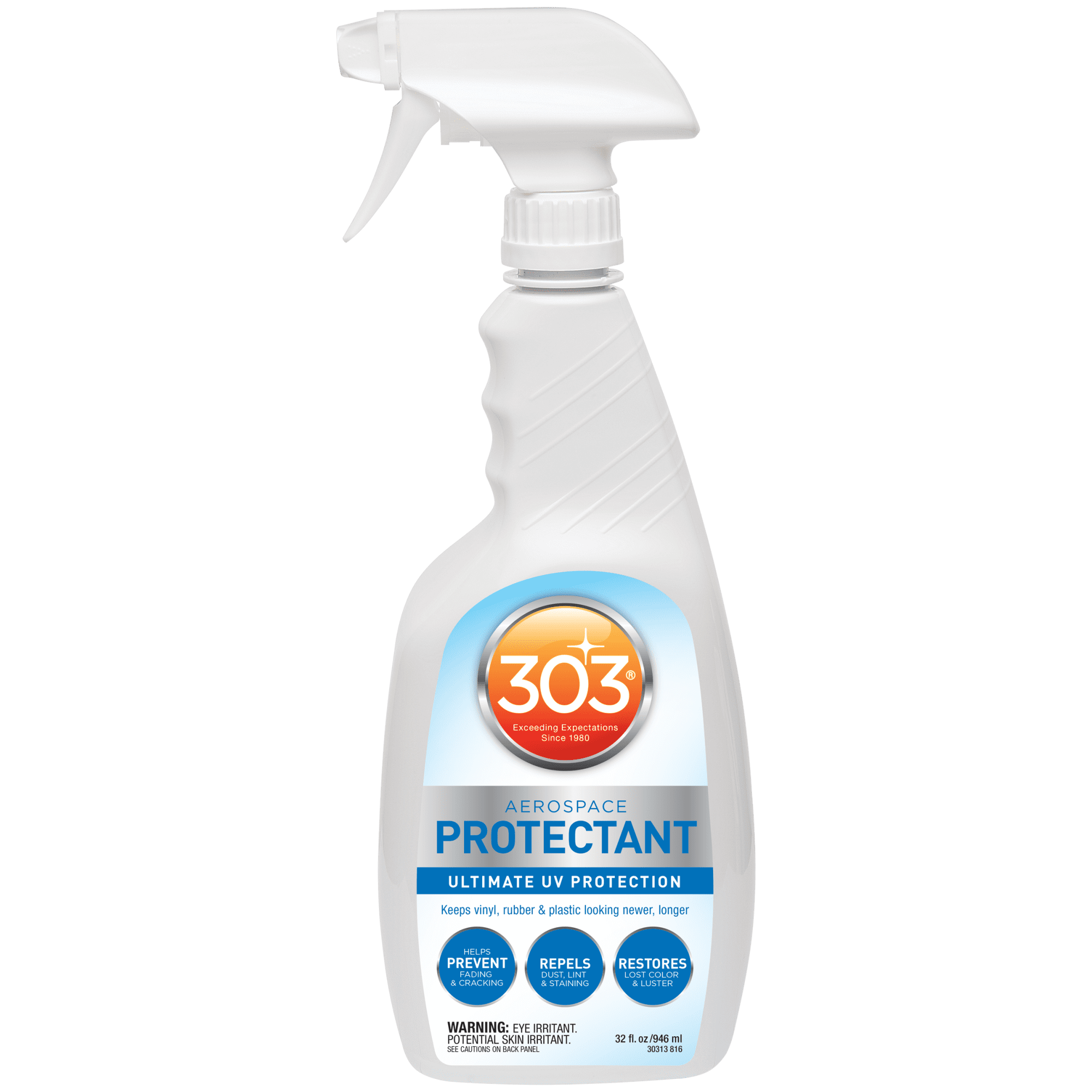 303 Aerospace Protectant - Superior UV Protection - Prevents Fading and Cracking - Repels Dust, Lint, and Staining - 32oz (30313CSR)