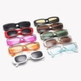 thumbnail image 2 of Gafas de sol retro de moda con marco pequeño de PC, gafas de sol con diamantes para Aespa Afortunado Sencillez, 2 of 2