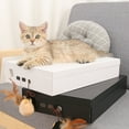 thumbnail image 3 of OULII Cat Scratching Board Laptop Shaped Paper Toy for Pet Use White Super Sturdy Construction Well Balanced Design 1 Set, 3 of 7