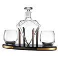 thumbnail image 6 of Godinger Whiskey Decanter and Whiskey Glasses Set, Diamond Liquor Decanter and Cocktail Whiskey Glasses Gift Set - for Liquor, Scotch, Bourbon, Vodka - 850ml, 6 of 7