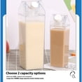 thumbnail image 3 of ZheElen 2-Piece Cup Water Cup Set 2-pack milk container features With Outlet Creative PP Water Grade With Different Capacities Suitable And The Elderly, 3 of 6