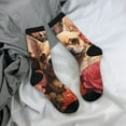 thumbnail image 5 of Logiee Vintage Red Flower Chihuahua Print Adult Socks for Men & Women,Calf Socks, Ankle Socks,Boots Socks,Breathable Casual Sock,Unisex Crew Socks, 5 of 6