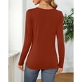 thumbnail image 2 of 2 Pcs Womens T Shirt Tops with Scoop Neck Basic Casual Tee Women Basic Layer Shirts, 2 of 5