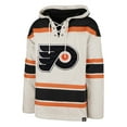 thumbnail image 2 of Men's '47 Oatmeal Philadelphia Flyers Rockaway Lace-Up Pullover Hoodie, 2 of 3