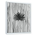 thumbnail image 3 of Designart 'Black and White Striped Under Tropical Leaf III' Modern Framed Canvas Wall Art Print, 3 of 5