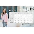 thumbnail image 4 of MLANM Women's Long Sleeve Button Down Crew Neck Classic Sweater Knit Cardigan, L Light Blue, 4 of 7