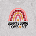 thumbnail image 4 of Inktastic Grammy and Grampy Love Me Grandchild Rainbow Girls Baby T-Shirt, 4 of 5