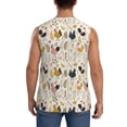 thumbnail image 4 of Pofeuu Cartoon Chickens Print Men's Muscle T-Shirt, Sleeveless, Muscle Tank, Classic Muscle Tee Top For Men Casual Sleeveless Muscle T-Shirt Trendy Clothes-Medium, 4 of 7