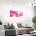 thumbnail image 3 of Hieng Pink Grey Canvas Wall Art for Living Room Modern Stripes Decor Abstract Office Painting Pictures Artwork for Room Posters （Only canvas）, 3 of 6