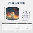 thumbnail image 2 of Kdxio Starry Sky Constellation Cat Print 2-Piece Sun Shade Front Windshield - Foldable Car Front Window Sunshades for Most Sedans SUV Truck, 2 of 6