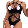 thumbnail image 4 of Gibobby Conjunto de lencería de encaje Conjunto de Lencería de Malla, Conjunto de Lencería de Encaje Transpirable Color Block Sujetador Suave y Elegante para Mujer(Negro, Talla única), 4 of 5