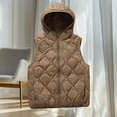thumbnail image 5 of Ruimatai Women's Lightweight Puffer Vest Hooded Casual White Duck Down Jacket for Outdoor Winter Warmth, 5 of 7