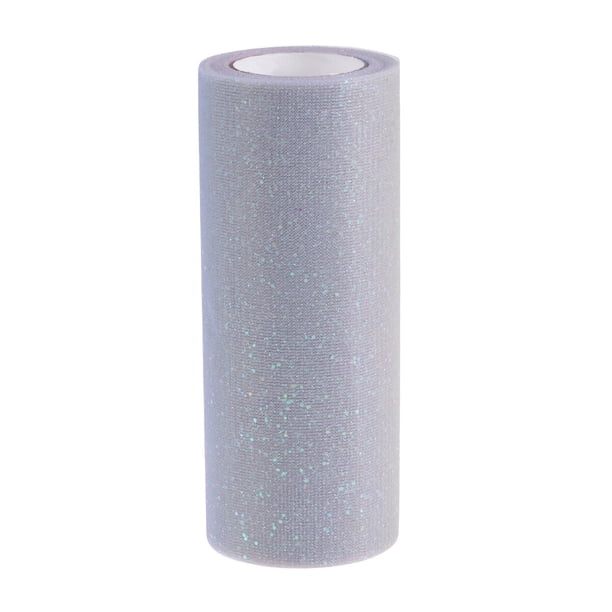 Rollo de tul con purpurina arcoíris, decoración para banquete de boda, papel de regalo, 15cm por 10yd