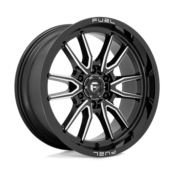 Fuel 1Pc D761 Clash 20X9 6X135 1Et 66.06Cb Gloss Black Milled Wheel