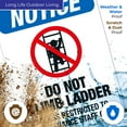 thumbnail image 5 of Do Not Climb Ladders Or Access Any High Area Without OSHA Approved Fall Protection Sign,, 5 of 8