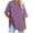 Purple, variant on DJskiyers Women's Oversized T Shirts Tees Half Sleeve Crew Neck Cotton Tunic Tops