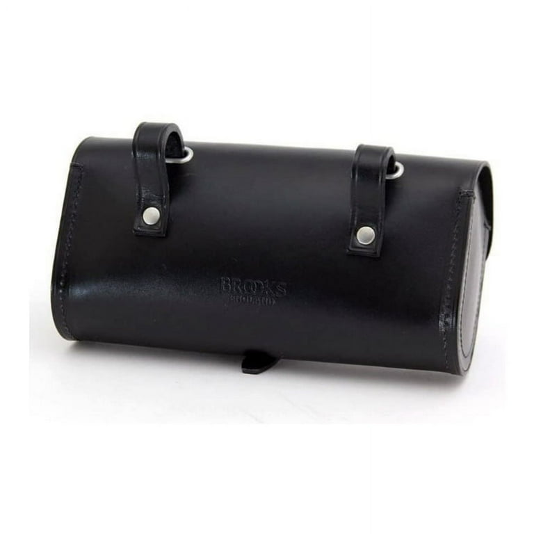 Brooks Challenge Tool Bag Large Black Leather Attaches to