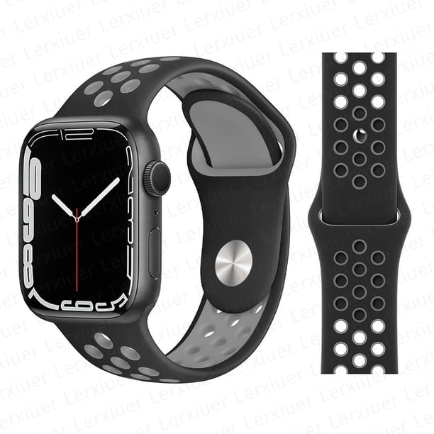 Correa para Apple Watch band 44mm 40mm 49mm 45mm 41mm 42mm 45 mm Pulsera deportiva de silicona correa iWatch Series Ultra 8 SE 7 6 5 4 3 Dengxun unisex