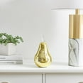 thumbnail image 5 of Alloya 2 Piece Apple and Pear Decorative Accent Metal Tabletop Sculpture Set- Gold, 5 of 5