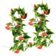 thumbnail image 1 of Cateissary 2 uds vid Artificial gloria de la mañana follaje colgante decoración del hogar planta de vid de simulación Plantas Artificiales rojo, 1 of 6