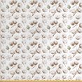 thumbnail image 1 of Botanical Fabric by the Yard, Art of Cotton Branches on a Plain Background Organic Growth, Decorative Upholstery Fabric for Chairs & Home Accents, Pale Green Umber by Ambesonne, 1 of 4