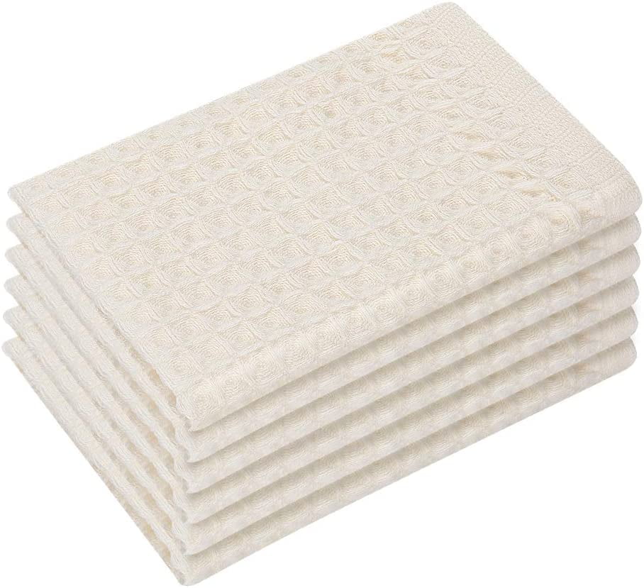 Waffle Weave Kitchen Towel Set, Super Soft Premium Quick Absorbent