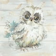 thumbnail image 2 of Pinto, Patricia 12x12 White Modern Wood Framed Museum Art Print Titled - Baby Owl Amongst the Falling Leaves, 2 of 4