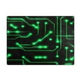 thumbnail image 3 of Neon Circuit Design 63''x48'' Plush Memory Foam Bath Mat, Soft, Absorbent, Non Slip, Durable, 3 of 7