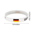 thumbnail image 3 of Silicona de la bandera de fútbol mundial con colores de EE. UU., Canadá México – Pulsera de regalo de fútbol 2026 para soporte en el día del partido, 3 of 6