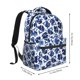 thumbnail image 2 of Disketp Blue Ink Flowers Mochila Estampada para Hombre y Mujer – Mochila Ligera Clásica con Múltiples Bolsillos para Universidad, Trabajo y Viajes-One Size, 2 of 5