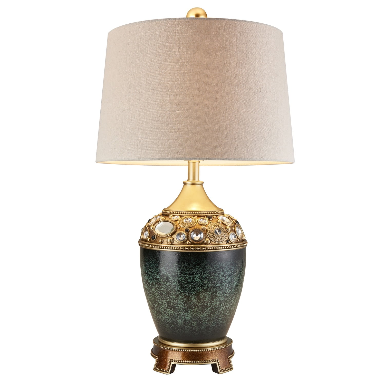 Green gold table lamp Clearance