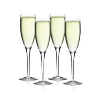 Luigi Bormioli Michelangelo Flute 6.75oz - Set of 4 Glass Clear