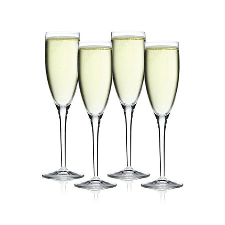 Luigi Bormioli Michelangelo Flute 6.75oz - Set of 4 Glass Clear