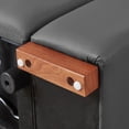 thumbnail image 6 of 4 Seats Wall-Hugger Reclining Sofa Modern Electric Control Genuine Leather L Shaped Couch,Lounge Seat Theater Seating Furniture with USB Port, Sofa with Headrest & Footrest 88942, 6 of 10