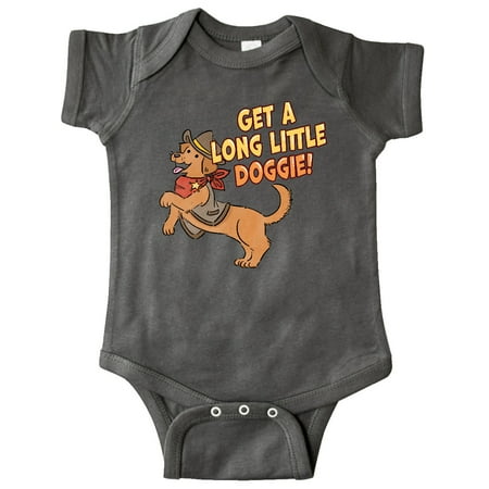 

Inktastic Get a Long Little Doggie Cute Dachshund Sheriff Gift Baby Boy or Baby Girl Bodysuit