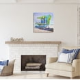 thumbnail image 3 of Stupell Industries Green Beach Hut Nature Painting Gallery Wrapped Canvas Print Wall Art, 24 x 24, 3 of 8