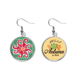 thumbnail image 1 of Sol rojo Mexico totems antigua civilización dibujo Pendiente del lóbulo de la joyería del pendiente de la hoja del otoño Unbranded M, 1 of 3