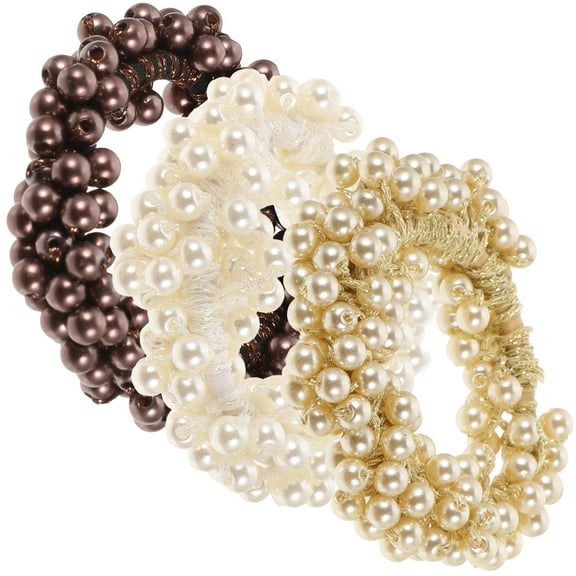 GAXIRE Set of 3 Hair Ties for Women, Assorted Colors, Elastic Bands, Perfect for Everyday Use and Special Occasions