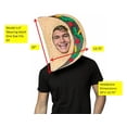 thumbnail image 4 of Déguisement de Tacos Rasta Imposta Masque Visage Ouvert, 4 of 4