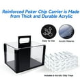 thumbnail image 4 of GSE Games & Sports Expert Poker Chip Cases, Casino Grade Acrylic Poker Chips Holder with 6 Poker Chip Trays for Any Thickness Chips (Holds 600 Chips), 4 of 8