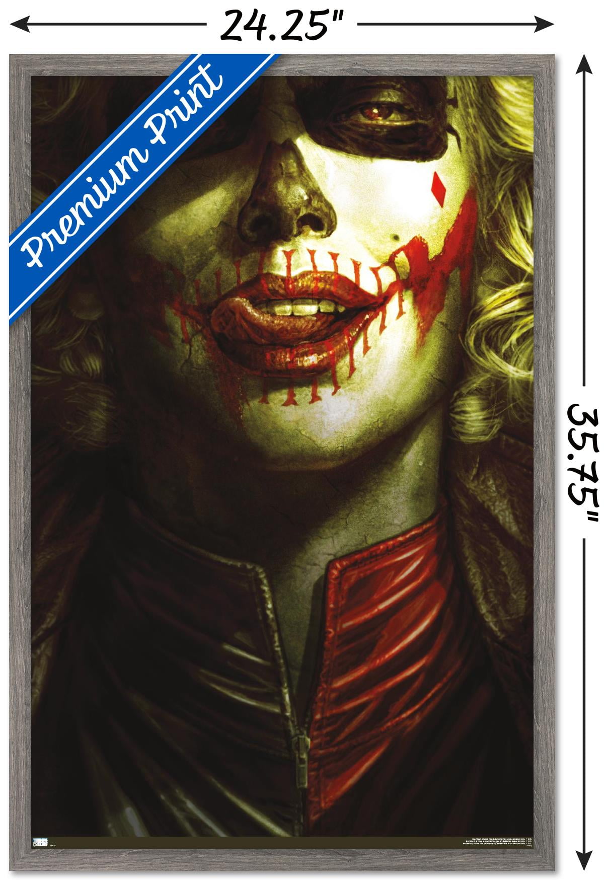 DC Comics - Harley Quinn - Batman: Damned Wall Poster, 22.375" x 34" Framed