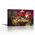 thumbnail image 1 of Poker Dogs: Stun, Shock and the Win, 1903 - Contemporary Fine Art Giclee on Canvas Gallery Wrap - wall décor - Art painting - 16 x 11 Inch - Ready to Hang, 1 of 2