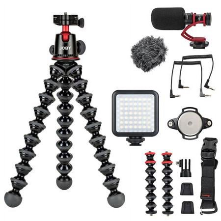 UPC: 0192223190764 | GorillaPod 5K Tripod Kit with Rig Vlogging Bundle with H&A VideoMini Compact On-Camera Microphone  Mini LED Light