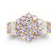 thumbnail image 4 of 14K Yellow Gold Plated 1.62 Carat Genuine Tanzanite & White Diamond .925 Sterling Silver Ring QJ Model, 4 of 4