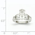 thumbnail image 2 of 14K White Gold Polished Claddagh Ring, 2 of 2